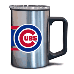 Chicago Cubs 15oz Stripe Plastic Wall Stainless Mug