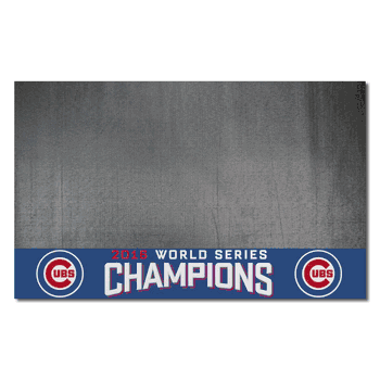 Chicago Cubs 2016 World Series Champions Vinyl Grill Mat - 26in. x 42in.