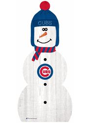 Chicago Cubs 31" Snowman Leaner