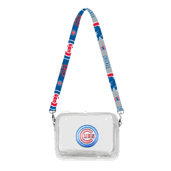 Chicago Cubs 3D Logo Clear Fanny Fan Purse