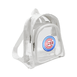 Chicago Cubs 3D Logo Clear Mini Backpack