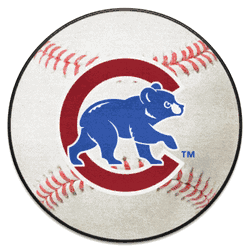 Chicago Cubs Baseball Rug - 27in. Diameter