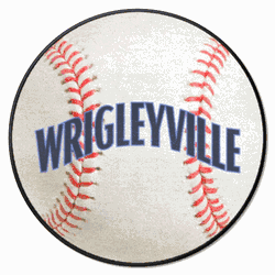 Chicago Cubs Baseball Rug - 27in. Diameter