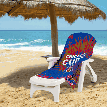 MLB Chicago Cubs Pyschedelic Beach Towel