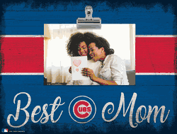 Chicago Cubs Best Mom with Stripe Clip Frame