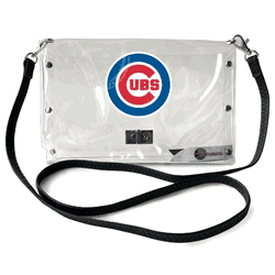 Chicago Cubs Clear Envelope Purse STRAP