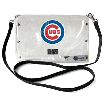 Chicago Cubs Clear Envelope Purse STRAP