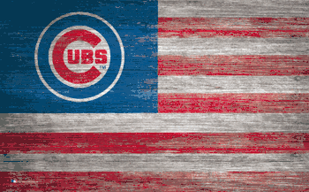 Chicago Cubs Distressed Flag 11x19