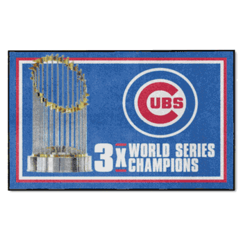 Chicago Cubs Dynasty 4ft. x 6ft. Plush Area Rug
