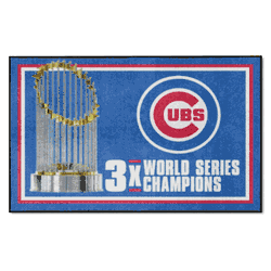 Chicago Cubs Dynasty 4ft. x 6ft. Plush Area Rug