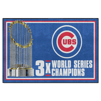Chicago Cubs Dynasty 5ft. x 8 ft. Plush Area Rug