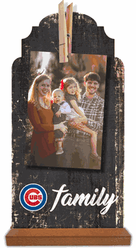 Chicago Cubs Family Clothespin 6x12