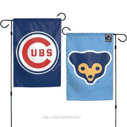 Chicago Cubs Flag 12x18 Garden Style Cooperstown Design