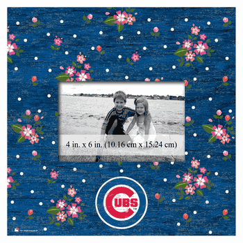 Chicago Cubs Floral 10x10 Frame