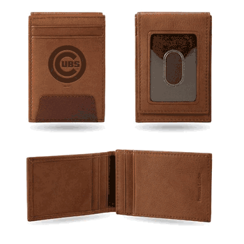 Chicago Cubs Genuine Leather Front Pocket Wallet