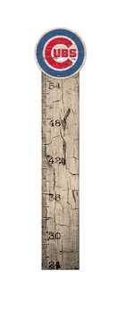 Chicago Cubs Growth Chart Sign 6x36