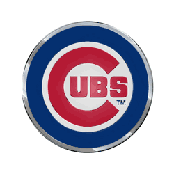 Chicago Cubs Heavy Duty Aluminum Embossed Color Emblem