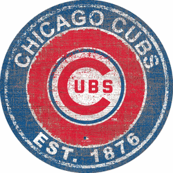 Chicago Cubs Heritage Logo Round Sign