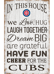 Chicago Cubs In This House 11x19 Sign