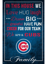 Chicago Cubs In This House 17x26