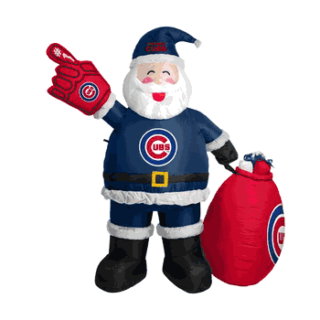 Chicago Cubs 7 FT Inflatable Santa