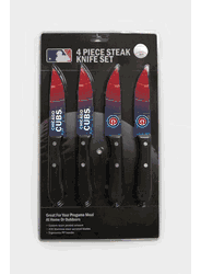 Chicago Cubs Knife Set - Steak - 4 Pack