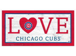 Chicago Cubs Love 6x12 Sign