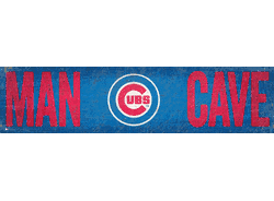 Chicago Cubs Man Cave 6x24 Sign