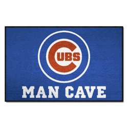 Chicago Cubs Man Cave Starter Mat Accent Rug - 19in. x 30in.