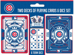 Chicago Cubs MLB 2-pack Playing Cards & Dice Set
