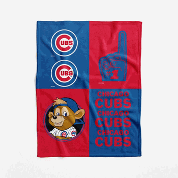 Chicago Cubs MLB Domino Swaddle Blanket 40x50 inches
