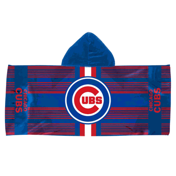 Chicago Cubs MLB Light Ray Youth Hooded Towel 22x51 inches