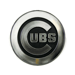 Chicago Cubs Molded Chrome Plastic Emblem