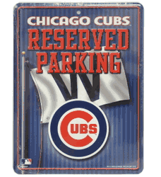 Chicago Cubs Parking Sign