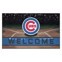 Chicago Cubs Rubber Door Mat - 18in. x 30in.