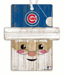 Chicago Cubs Santa Ornament