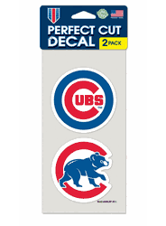 Chicago Cubs Set of 2 Die Cut Decals