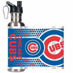 Chicago Cubs Stainless Steel Water Bottle with Hi-Def Metallic Graphics