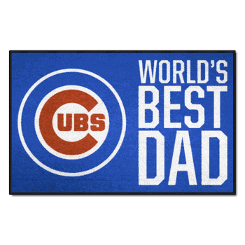 Chicago Cubs Starter Mat Accent Rug - 19in. x 30in. World's Best Dad Starter Mat