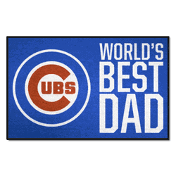 Chicago Cubs Starter Mat Accent Rug - 19in. x 30in. World's Best Dad Starter Mat