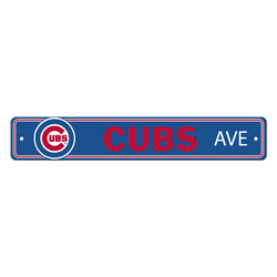 Chicago Cubs Street Sign Dcor 4in. X 24in. Lightweight
