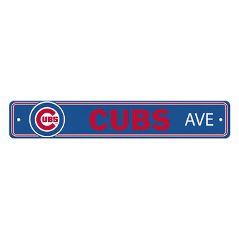 Chicago Cubs Street Sign Dcor 4in. X 24in. Lightweight