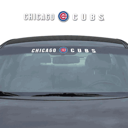 Chicago Cubs Sun Stripe Windshield Decal 3.25 in. x 34 in.