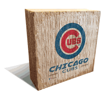 Chicago Cubs Team Logo Block 6X6