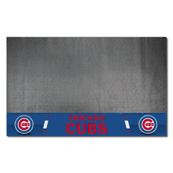 Chicago Cubs Vinyl Grill Mat - 26in. x 42in.