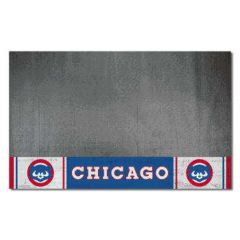 Chicago Cubs Vinyl Grill Mat - 26in. x 42in.1990