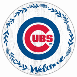 Chicago Cubs Welcome 12in Circle