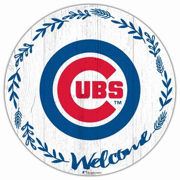 Chicago Cubs Welcome 12in Circle