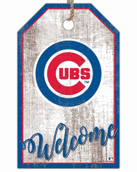Chicago Cubs Welcome Team Tag 11x19 Sign