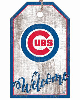Chicago Cubs Welcome Team Tag 11x19 Sign